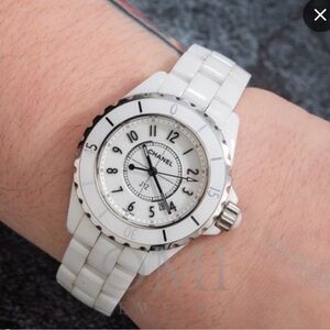 Chanel J12 H0968 33MM Quartz White Dial With White Ceramic...brand new original